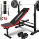 Image for OPPSDECOR 600lbs 6 in 1 Weight Bench Set with Squat Rack Adjustable Workout Bench with Leg Developer Preacher Curl Rack Fitness Strength Training for Home Gym, Now 20% Off