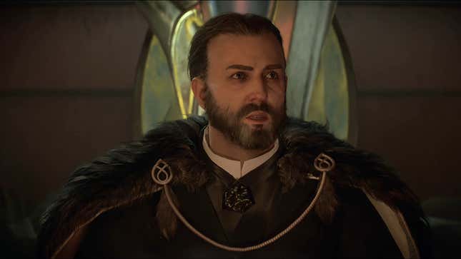 A bearded man as seen in the new Star Wars Outlaws trailer. 