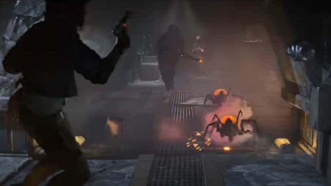 Droid spiders as seen in the new Star Wars Outlaws trailer. 