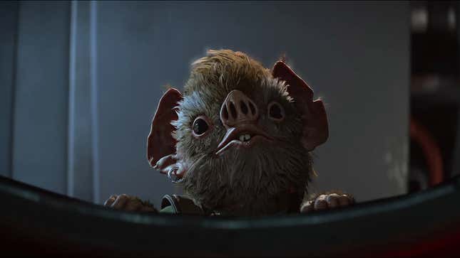 A bat-like alien as seen in the new Star Wars Outlaws trailer. 