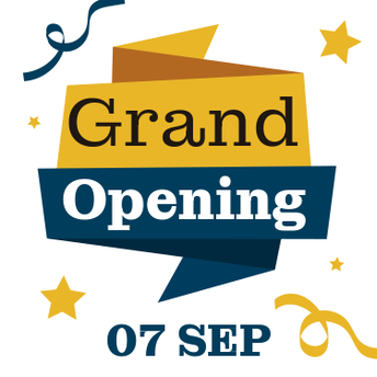 Square Button - Grand Opening