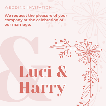 Invitations - Weeding