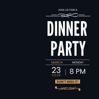 Invitation- Dinner Party