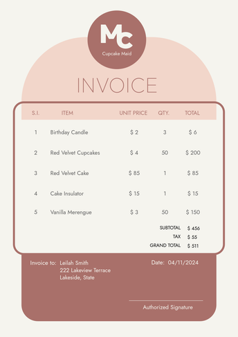 A4- Invoice