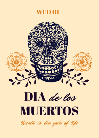 Dia de los Muertos - US Invitation