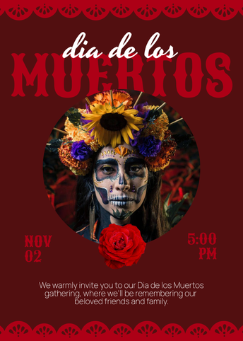 Dia de los Muertos - US Invitation