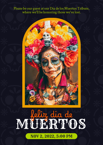 Dia de los Muertos - US Invitation