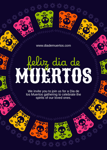 Dia de los Muertos - US Invitation